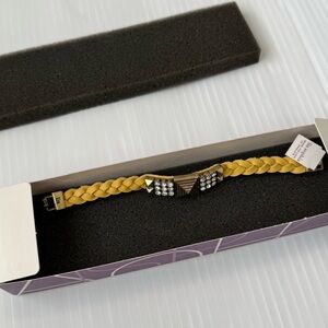 Lia Sophia New in Box confidant bracelet lemon small NWT yellow
